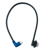 USB 3.1 Kabel 30 cm Typ C Stecker zu Micro B Stecker Winkel Left Angled Adapter | System-S