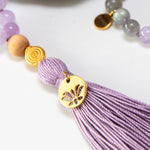 Mala Peaceful Mind - mit Amethyst & Mondstein