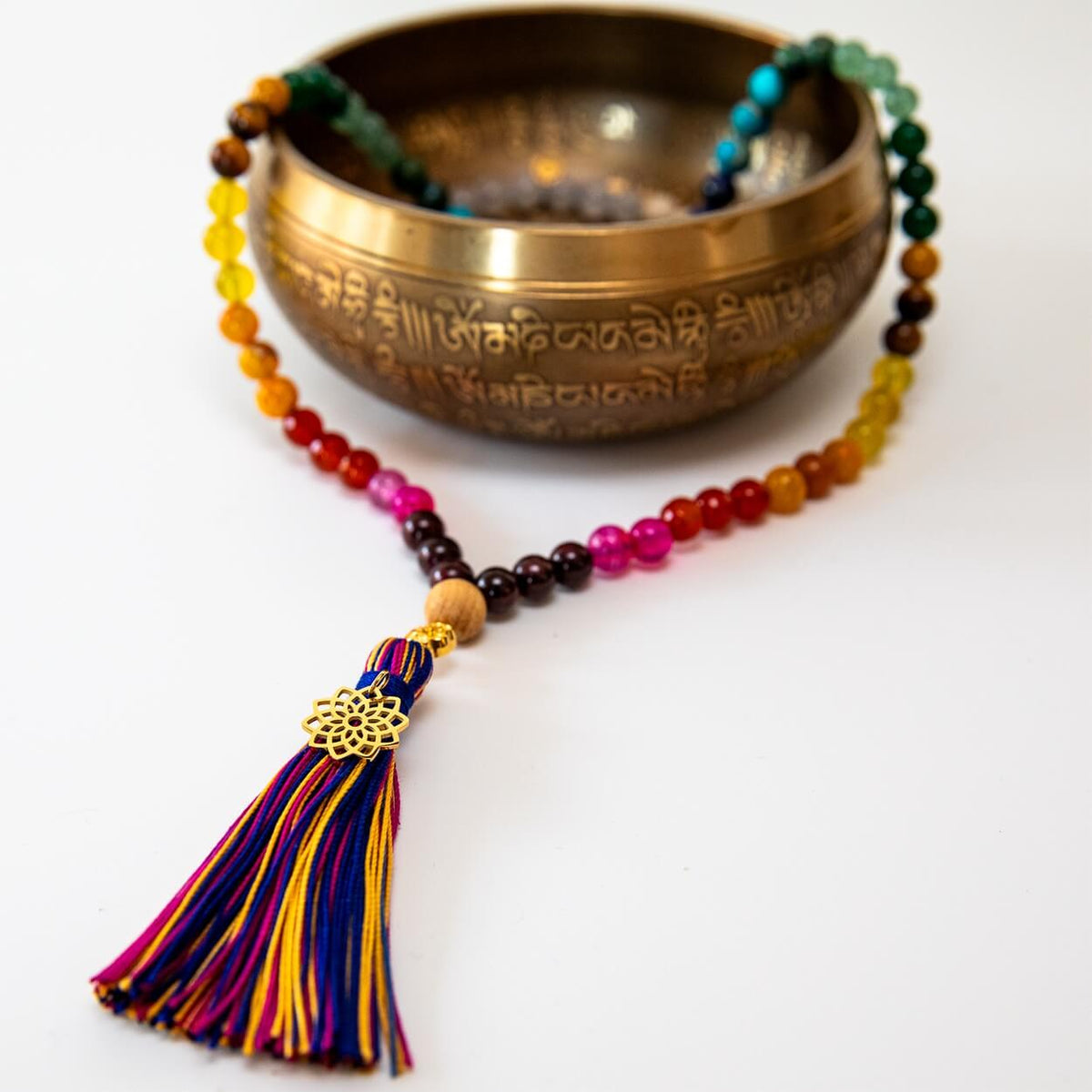 Mala Kette | Meditationskette Rainbow Chakra Namma Markt