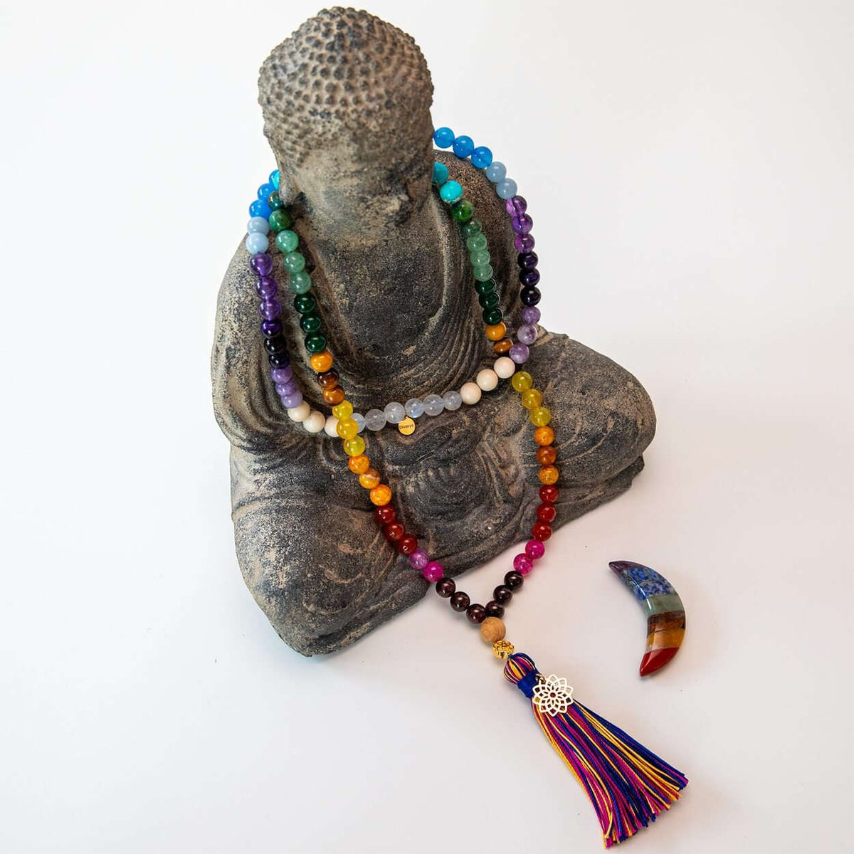 Mala Kette | Meditationskette Rainbow Chakra Namma Markt
