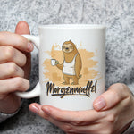 Bedruckte Tasse mit Spruch Morgenmuffel