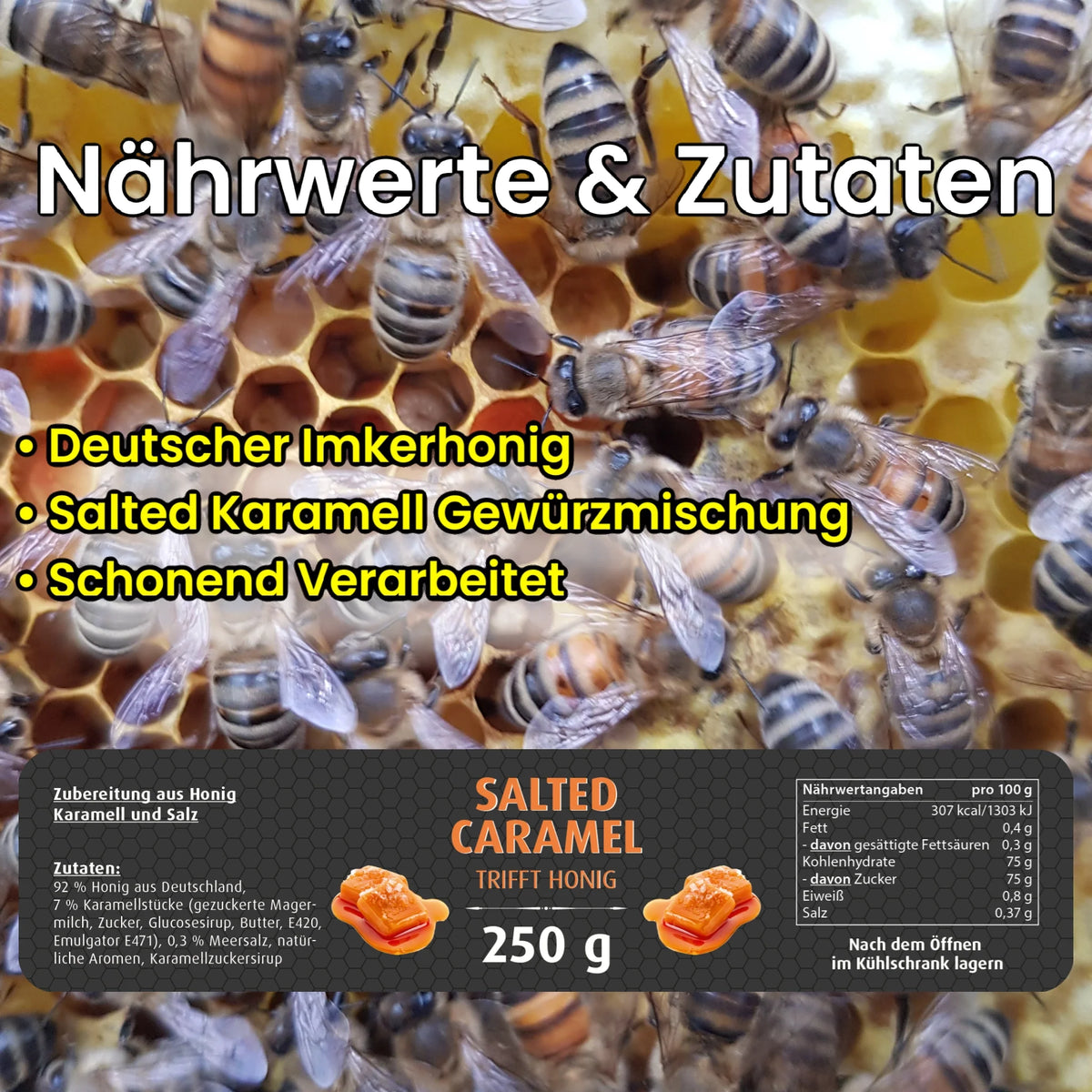 Honig-Geschenkpaket mit zwei Gläsern