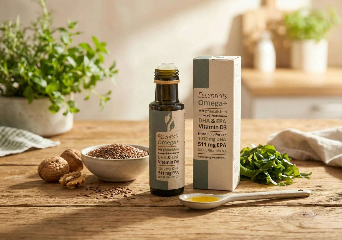 Omega+ Öl – hochkonzentriert mit DHA, EPA & Vitamin D3 Namma Markt