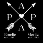 PAPA T-Shirt ARROWS personalisiert