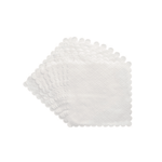 PAPSTAR Dessertdeckchen 17x17 cm, weiß, ideal für Desserts | Packung (2000 Stück)