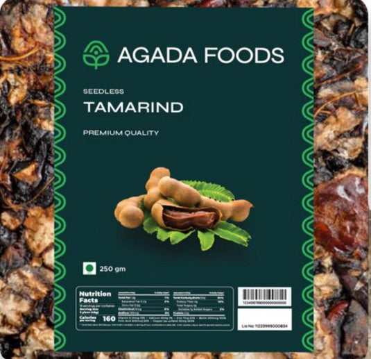 Agada Foods Seedless Tamarind 2 x 250g (Native Karnataka Special)