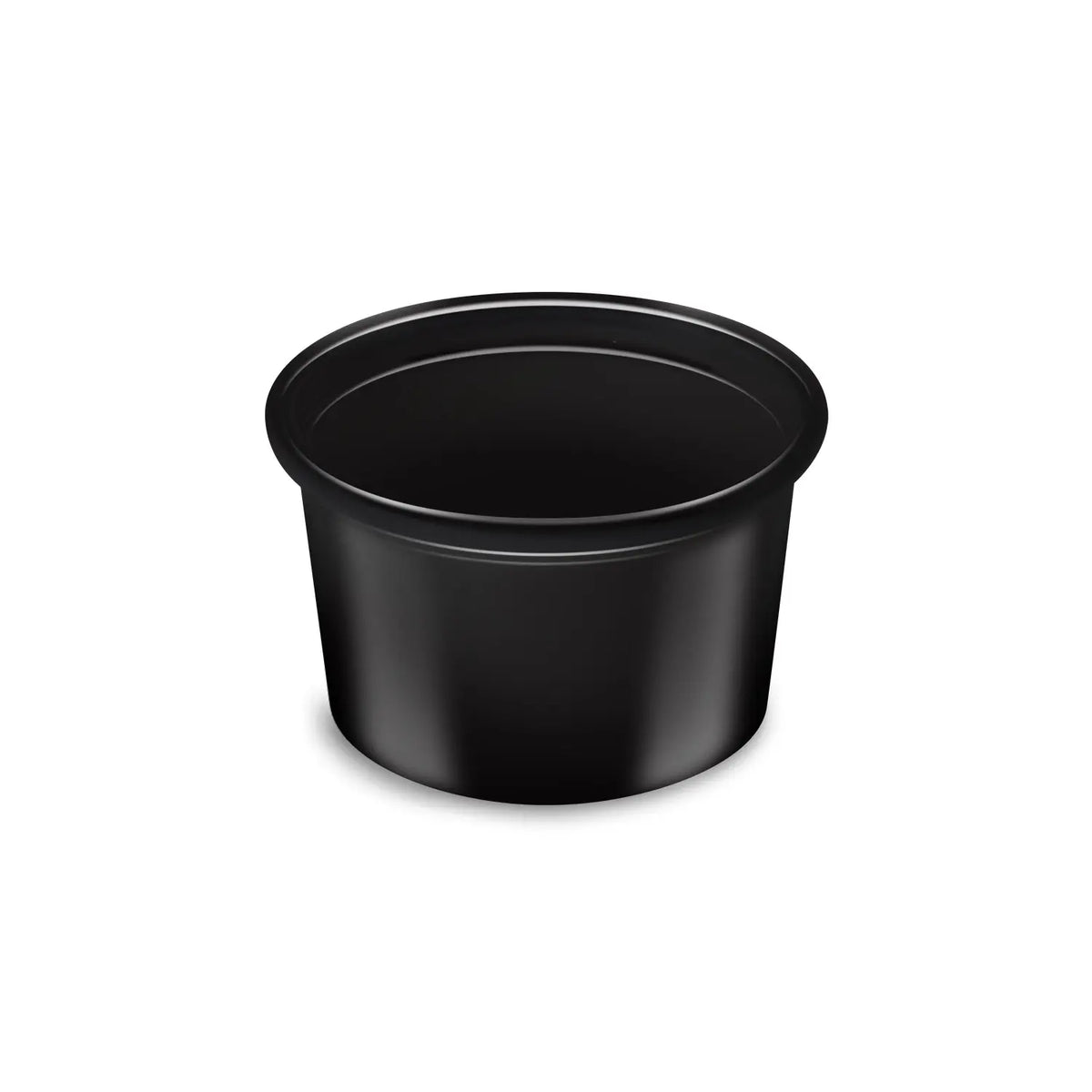 Dressingbecher (PP) Microboxx schwarz Ø46mm 30ml