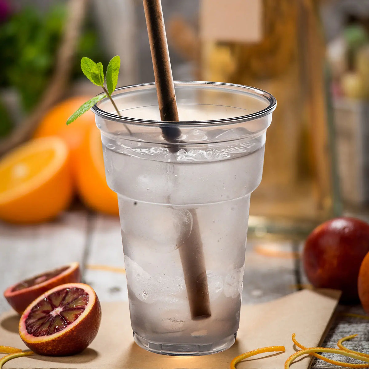 Mehrwegbecher (PP) Reware Cheers rauch‑grau transparent Ø78mm 0,2L