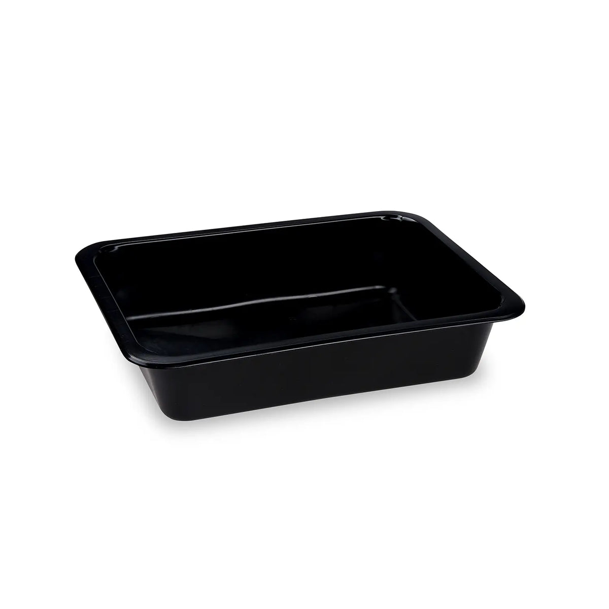 Menü-Schale (PP) Reware Lunch wiederverwendbar ungeteilt schwarz 227 x 178 x 49 mm