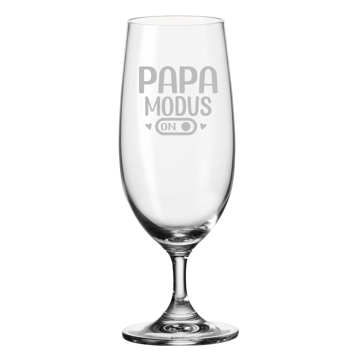 Stölzle Lausitz Bierglas mit Gravur "Papa Modus"