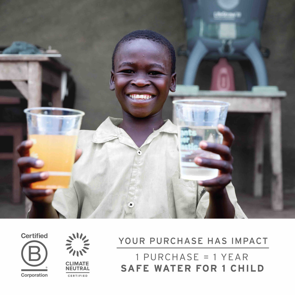 LifeStraw Peak Personal (blue) Extraleichter und PET-Flaschen kompatibler Wasserfilter von LifeStraw