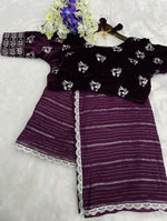 Presenting you most beautiful saree with stiched blouse(Indian Saree)) Namma Markt