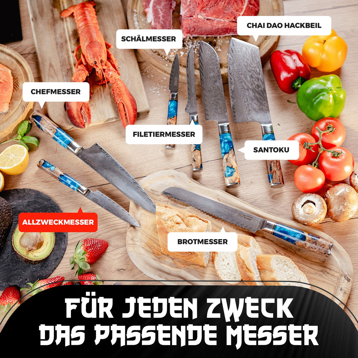 Allzweckmesser Saphir