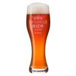 Stölzle Lausitz Weizenglas "Professioneller Biertester" mit Namen