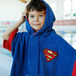 Superman Poncho, Baumwolle Velours