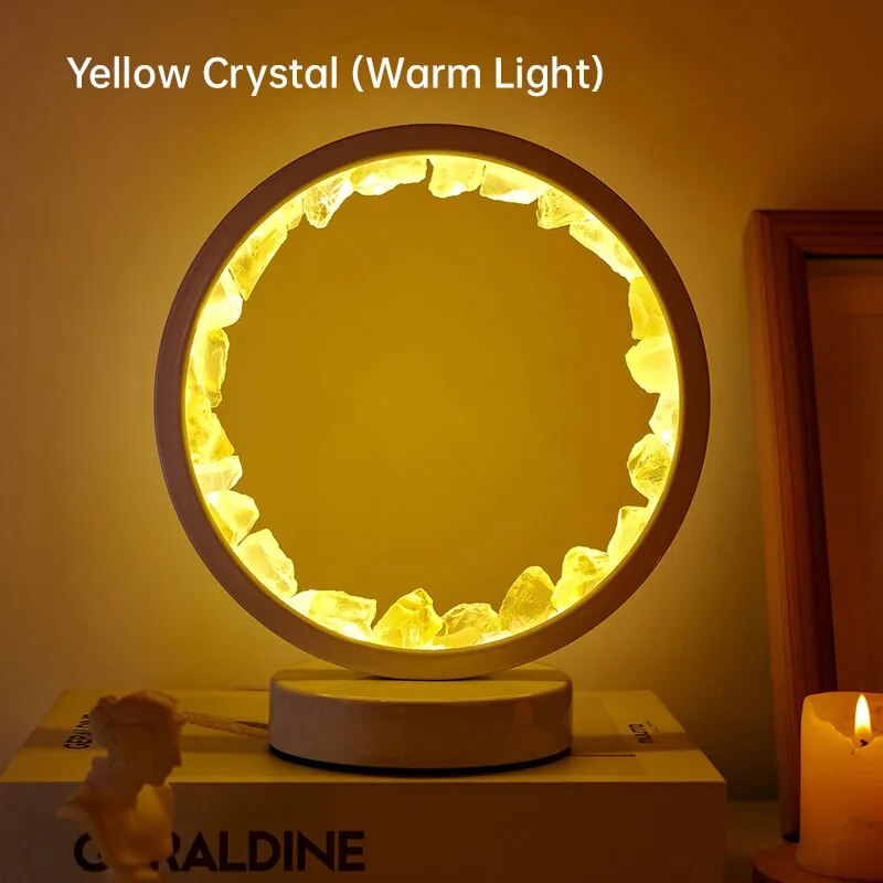Led Wiederauflampbare Amethystenlampe