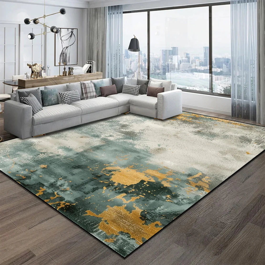 Nordischer Abstrakt Design Teppich