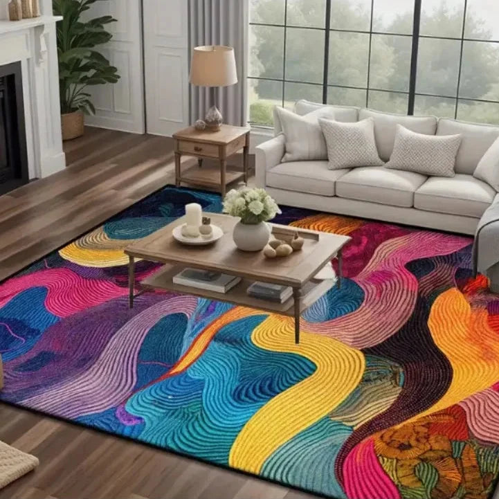 Geometrischer Abstrakt Design Teppich