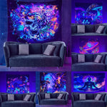 Psychedelic Hippie Schwarzlichtsposter
