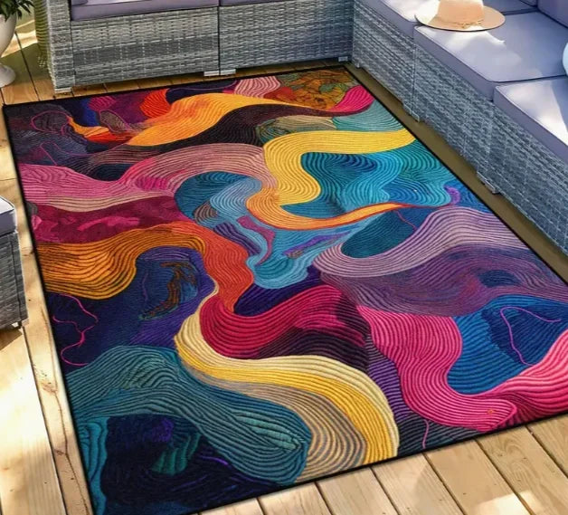 Geometrischer Abstrakt Design Teppich
