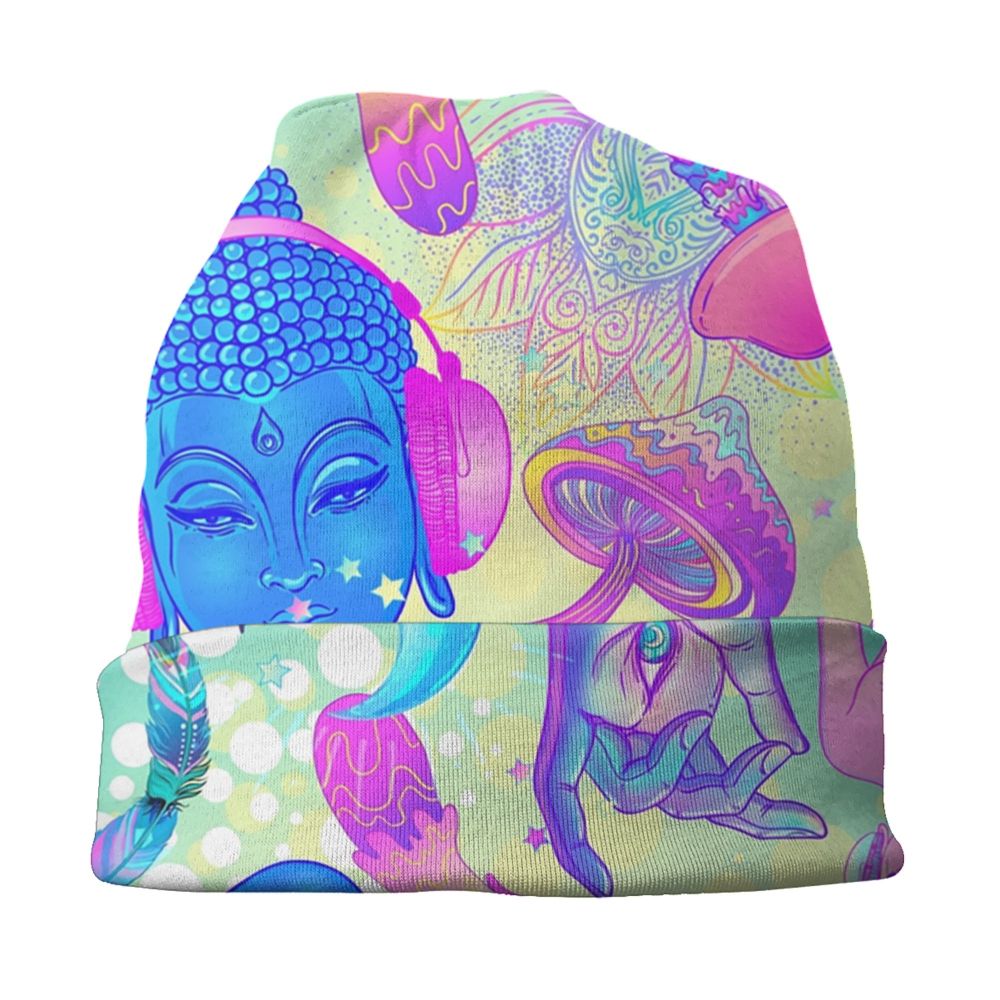 Psychedelic Skull Art Poster