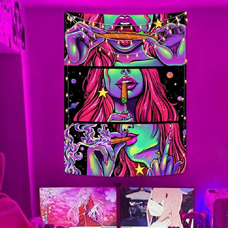 Trippy Blunt Schwarzlichtposter
