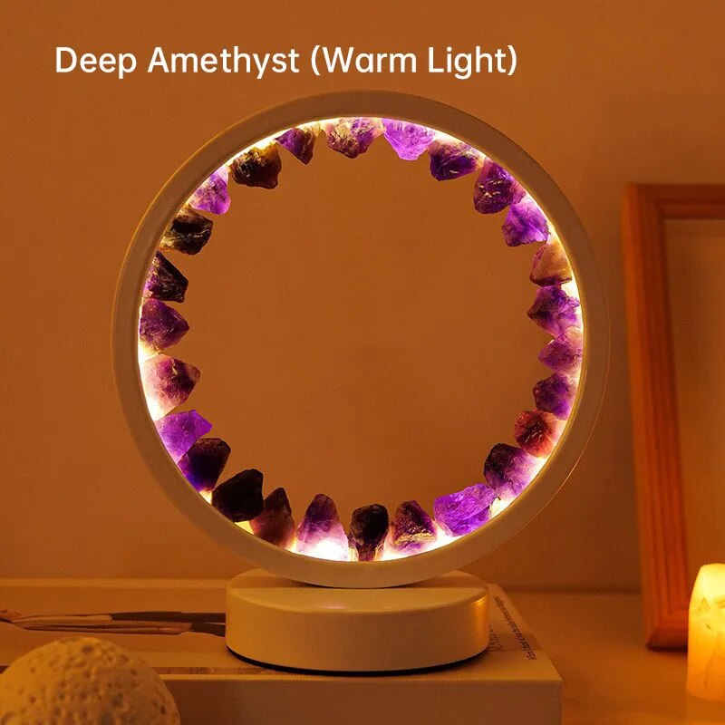 Led Wiederauflampbare Amethystenlampe