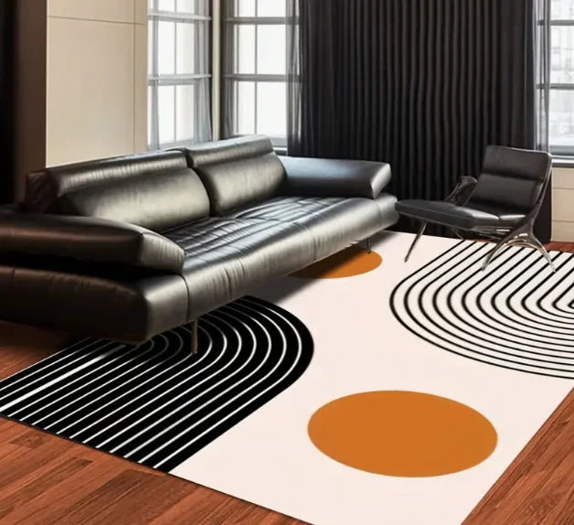 Geometrischer Abstrakt Design Teppich