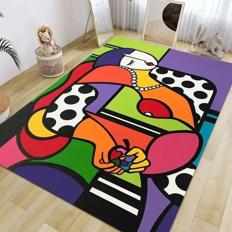 Picassostyle Abstrakt Design Teppich