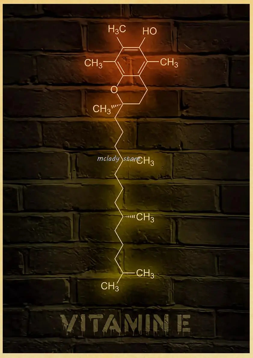 Neon Molecules Neon Poster