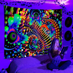 Psychedelisch Neon Schwarzlichtposter