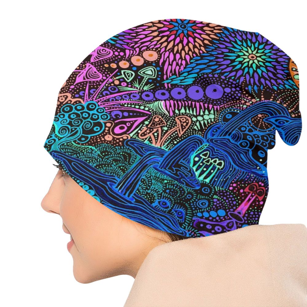 Psychedelic Skull Art Poster