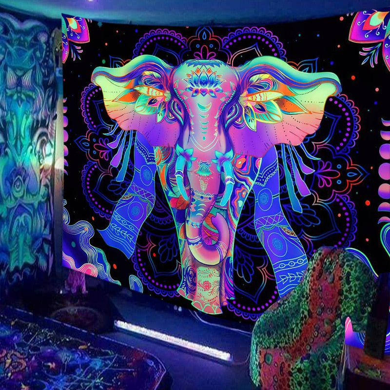 Animals and Hippies Schwarzlichtposter