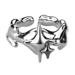 Silberfarbener Sterne Ring