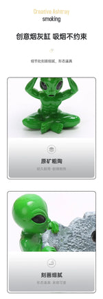 Alienaschenbecher Retro Design