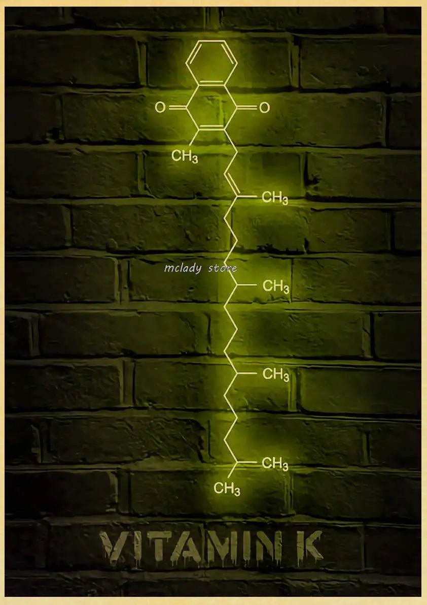Neon Molecules Neon Poster
