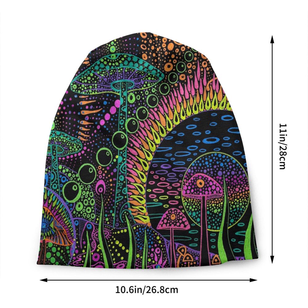 Psychedelic Skull Art Poster