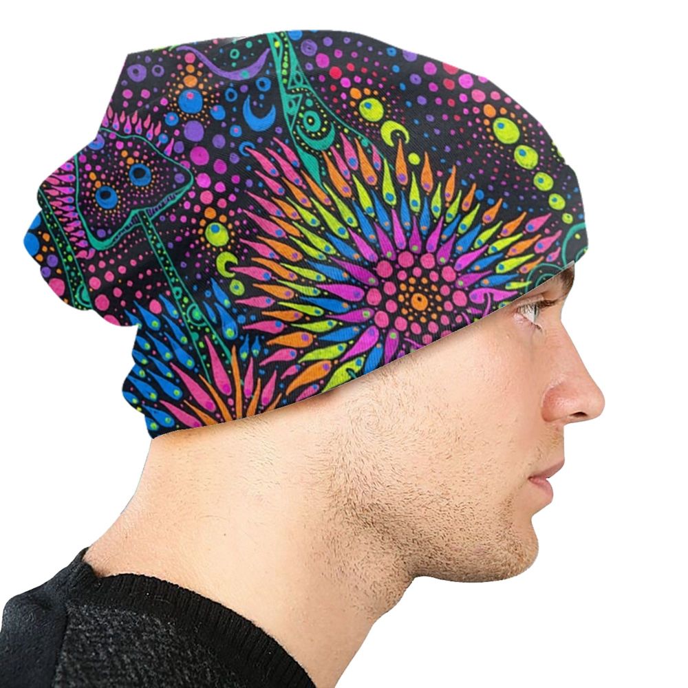 Psychedelic Skull Art Poster