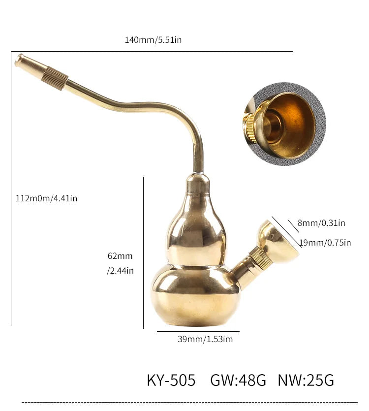 Golden Water Smoking Gadget