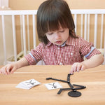Holz Stick Männer Puzzle - Montessori DIY Board Karten - Vorschule & Feinmotorik
