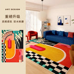 Abstrakter Farb Teppich