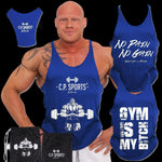 Tank Top - 3xStück / Oder Einzeln +Turnbeutel - Blau - C.P. Sports - S710