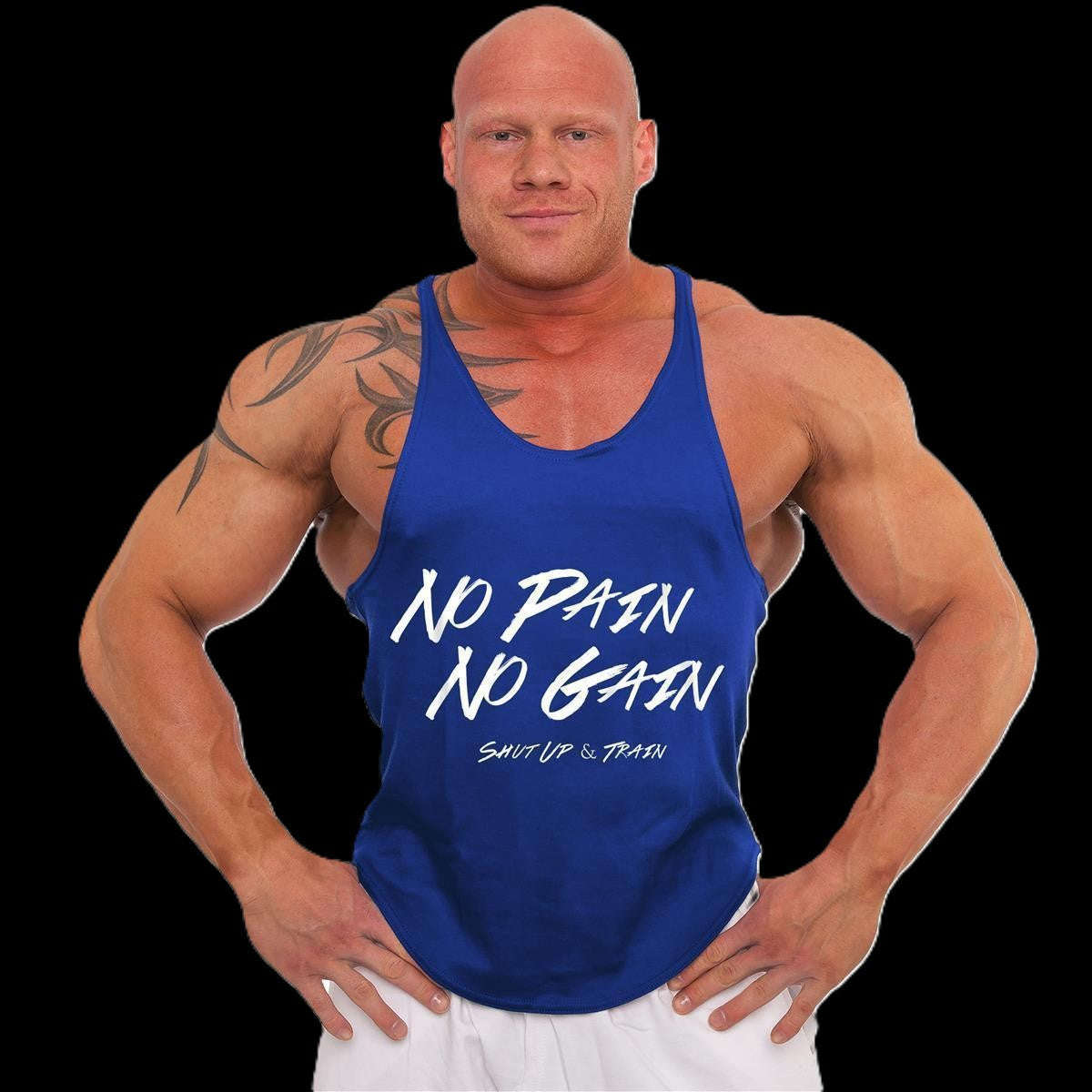 Tank Top - 3xStück / Oder Einzeln +Turnbeutel - Blau - C.P. Sports - S710 Namma Markt