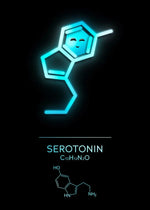 Neon Molecular Poster