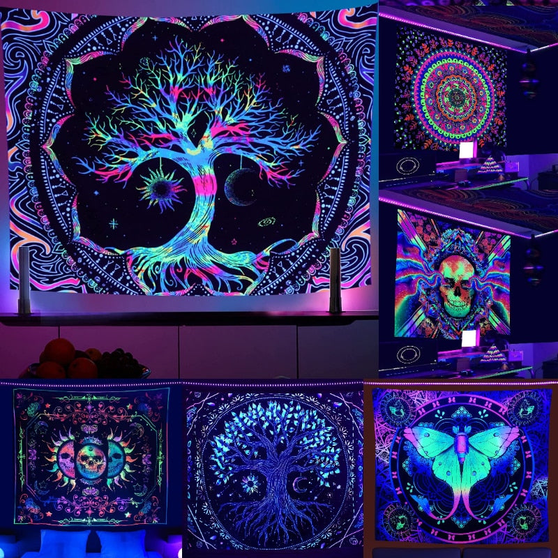 Luminous Tree Schwarzlichtposter