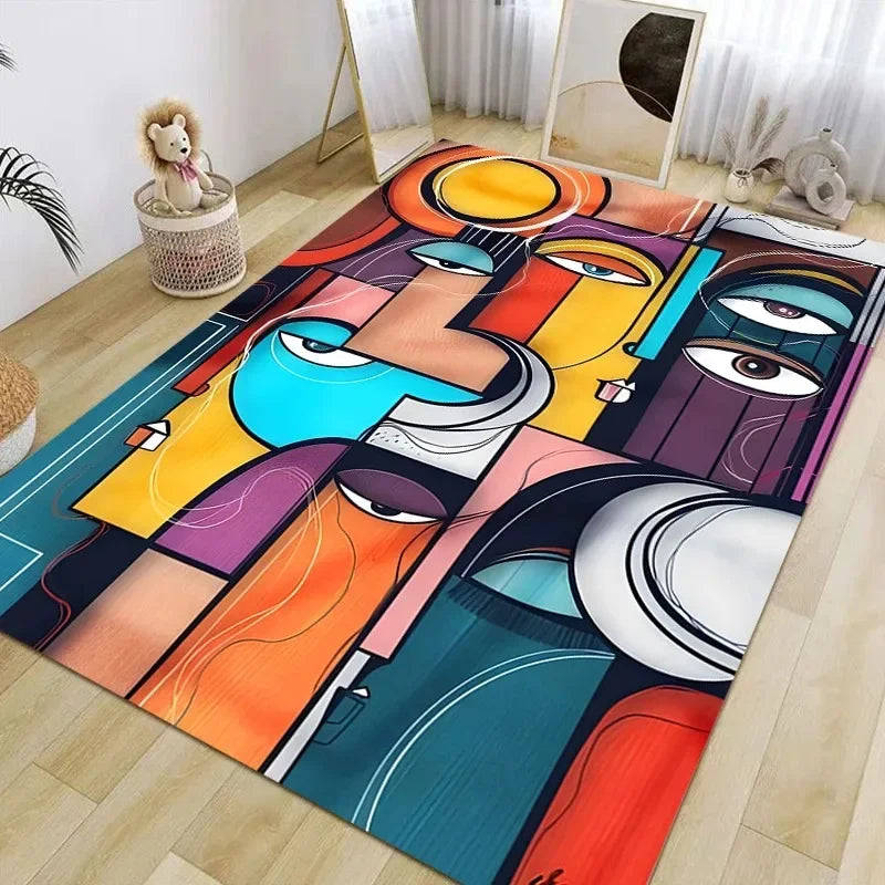 Picassostyle Abstrakt Design Teppich