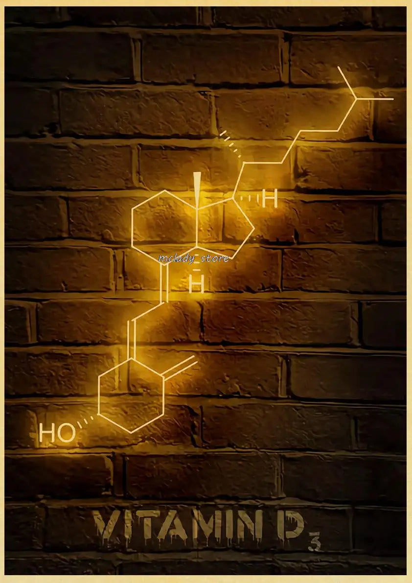 Neon Molecules Neon Poster
