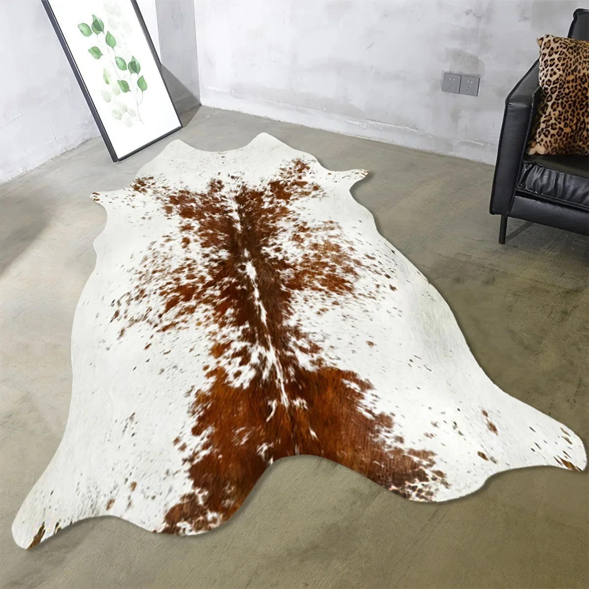 Kunstfellkuhfell Design Teppich