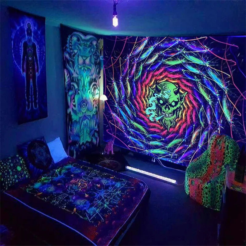 Mystisches UV Schwarzlichtposter