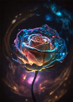 Lotus Gold Schwarzlichtposter